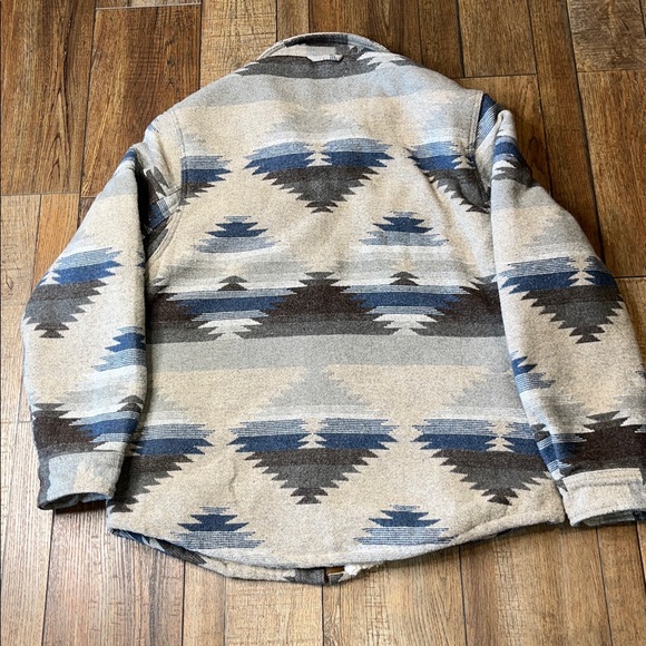 Jachs New York Brown and Blue Aztec Jacket - Picture 9 of 10